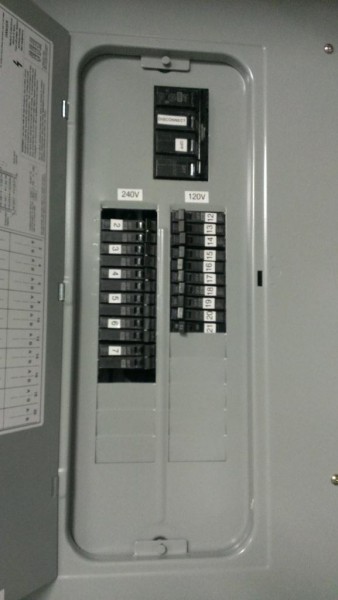 Each breaker is assigned a number, and that corresponds to a panel schedule I’ll put on the inside of the door, along with an 11x17 color copy of the electrical plan.